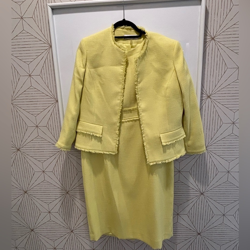 Beautiful Chartreuse Dress with Jacket